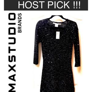🖤HP🖤 New Max Studios Black Sweater Dress